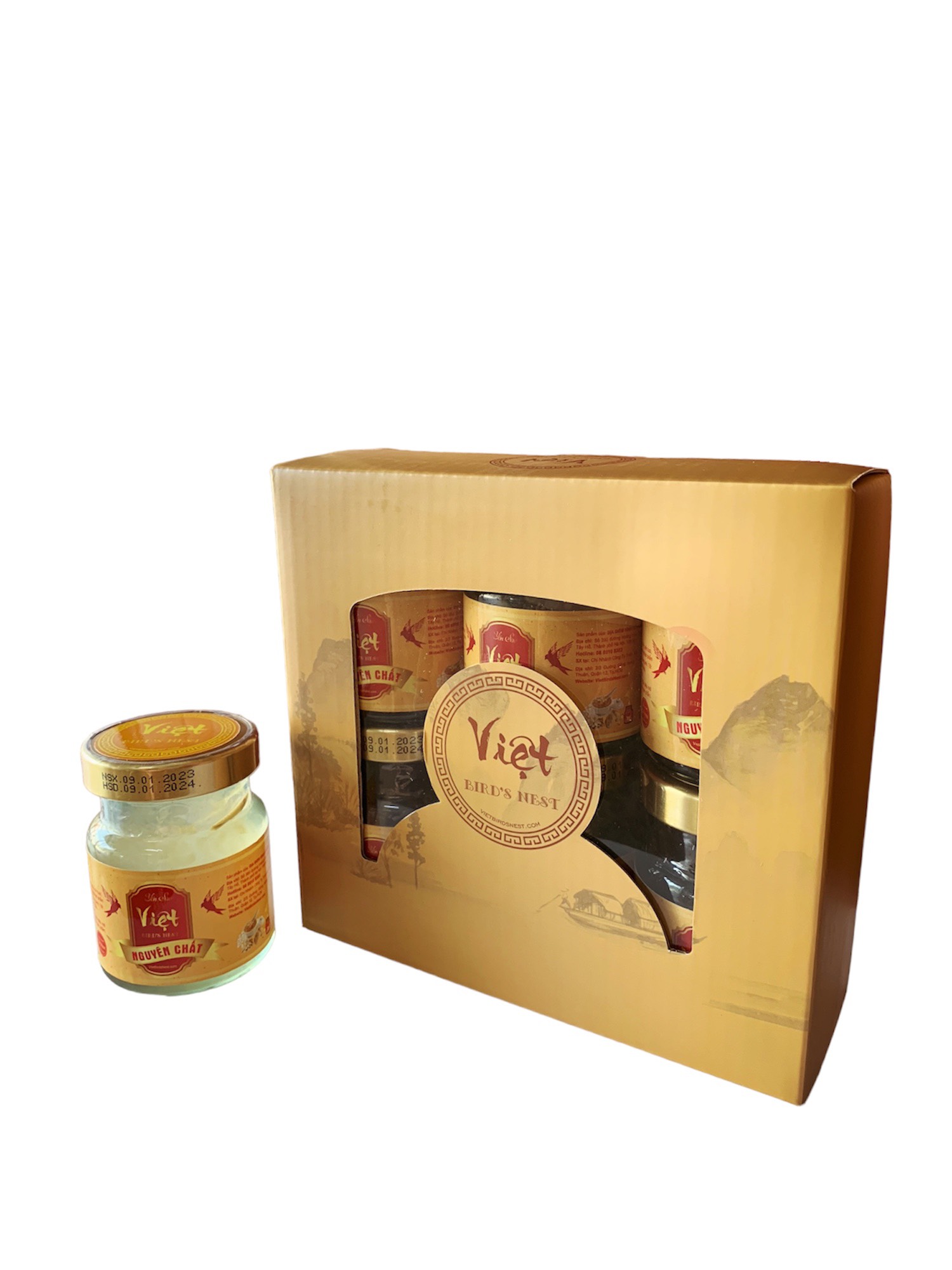 Hộp 6 hũ yến sào nguyên chất Việt Bird's Nest